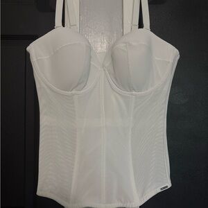Savage X Fenty White Bustier Bodysuit
